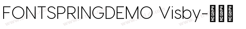 FONTSPRINGDEMO Visby字体转换